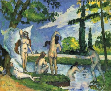 水浴びする人 1875 ポール・セザンヌ Oil Paintings